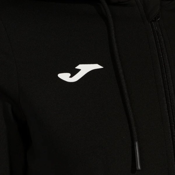 Dámská mikina JOMA SCULPTURE II ZIP-UP HOODIE BLACK - foto 2