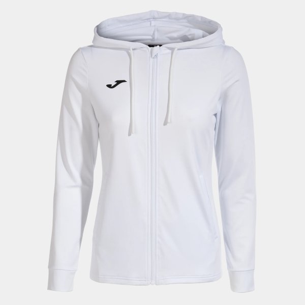 Dámská mikina JOMA SCULPTURE II ZIP-UP HOODIE WHITE - foto 0