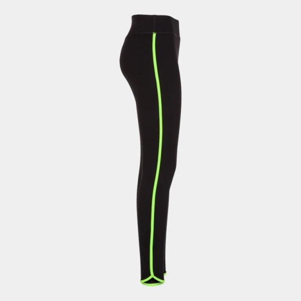 Dámské legíny JOMA COMBI TORNEO LONG TIGHTS BLACK FLUOR GREEN - foto 3
