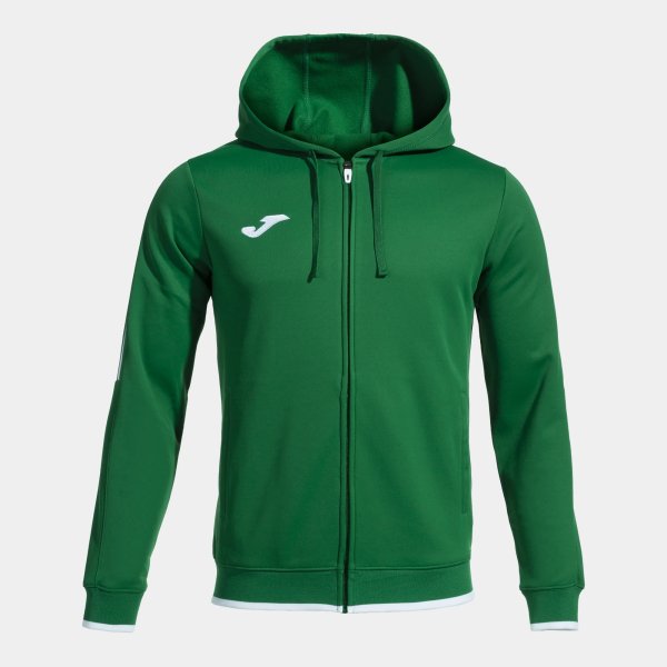 Pánská mikina JOMA OLIMPIADA ZIP-UP HOODIE GREEN - foto 0