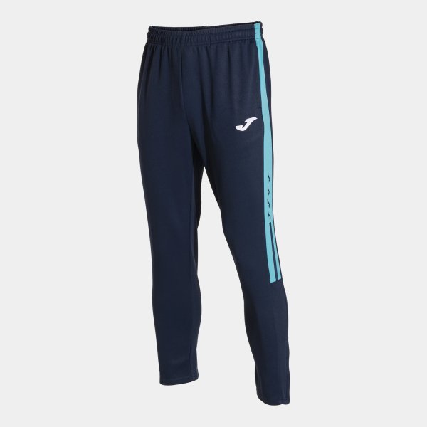 Pánské tepláky JOMA OLIMPIADA LONG PANTS NAVY FLUOR TURQUOISE - foto 0