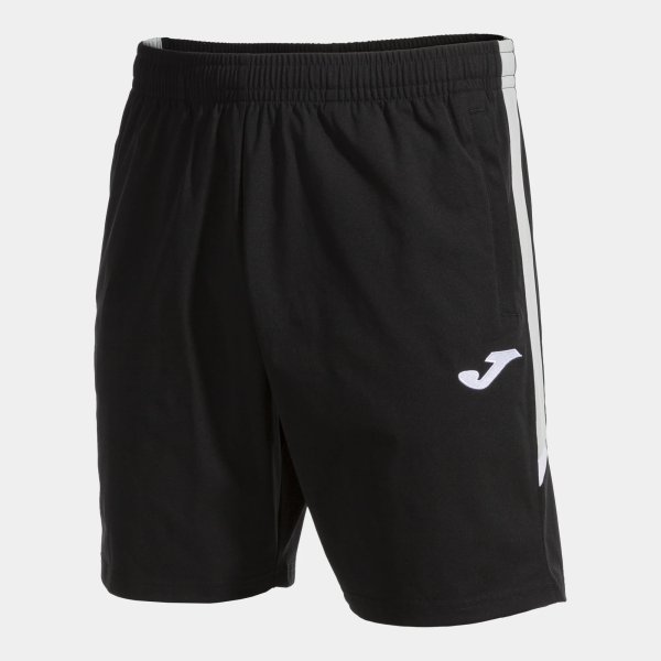 Pánské šortky JOMA TOLEDO BERMUDA BLACK GREY - foto 0