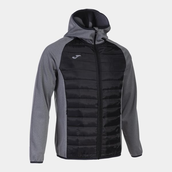 Pánské šortky JOMA BERNA III SOFT SHELL MELANGE GREY BLACK - foto 0