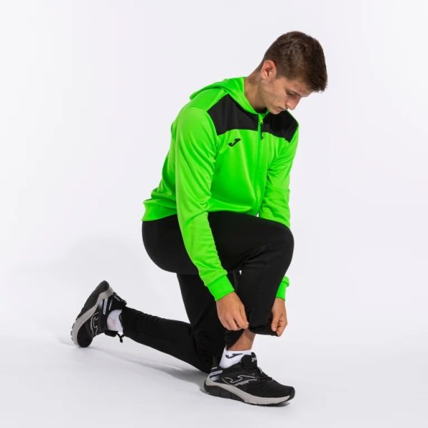 Pánská souprava JOMA PHOENIX II TRACKSUIT FLUOR GREEN BLACK - foto 10