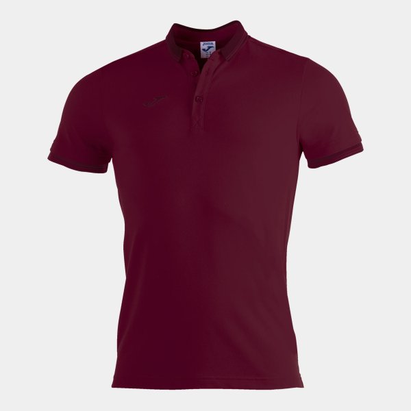 Pánské polo tričko JOMA S/S POLO SHIRT BALI II DARK RED - foto 0
