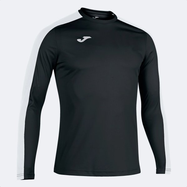 Pánské tričko s dlouhým rukávem JOMA ACADEMY T-SHIRT BLACK-WHITE M/L - foto 0