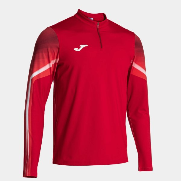 Pánská mikina JOMA ELITE XI SWEATSHIRT RED WHITE - foto 0