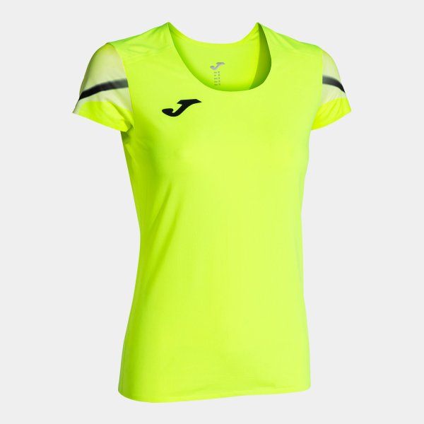 Dámské tričko JOMA ELITE XI SHORT SLEEVE T-SHIRT FLUOR YELLOW BLACK - foto 0