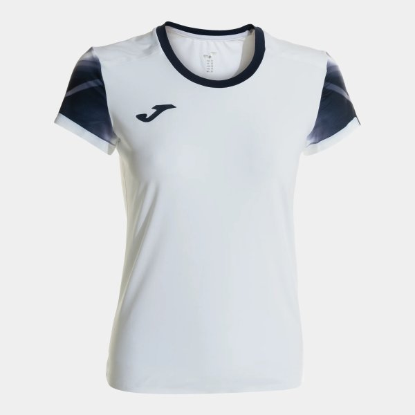 Dámské tričko JOMA ELITE XI SHORT SLEEVE T-SHIRT WHITE NAVY - foto 0