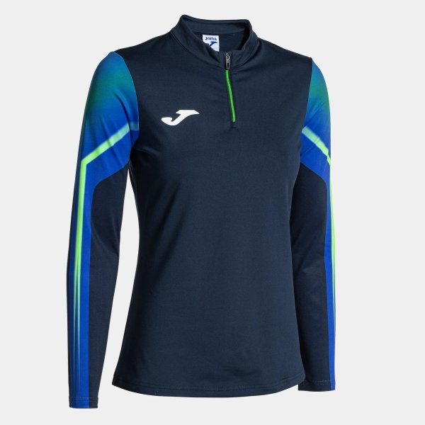 Dámská mikina JOMA ELITE XI SWEATSHIRT NAVY FLUOR GREEN - foto 0