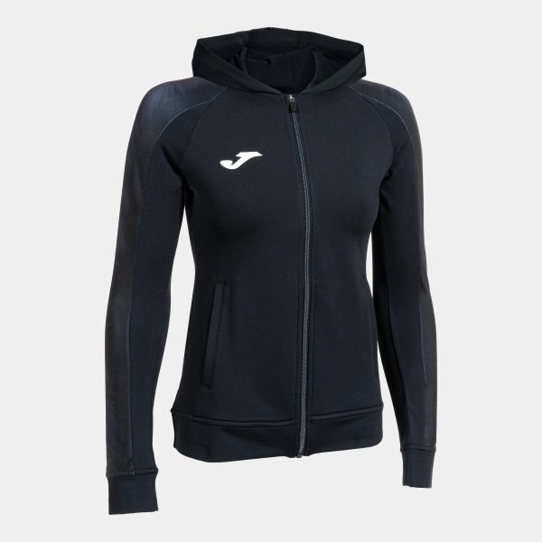 Dámská mikina JOMA ELITE XI ZIP-UP HOODIE BLACK ANTHRACITE - foto 0