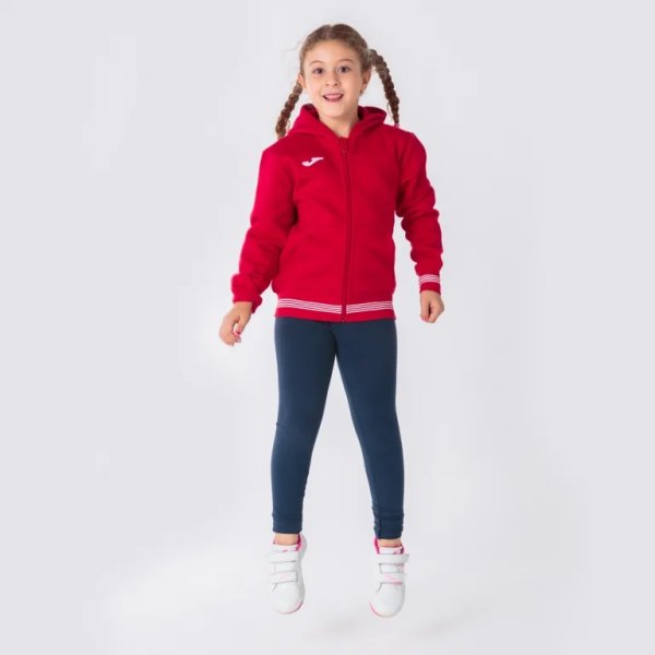 Pánská mikina JOMA CAMPUS III HOODED JACKET RED - foto 2