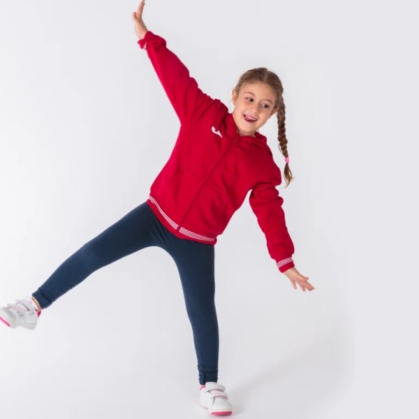 Pánská mikina JOMA CAMPUS III HOODED JACKET RED - foto 4