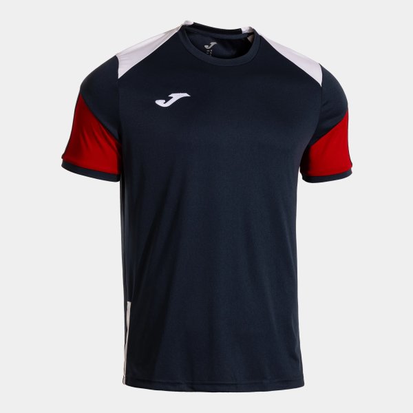 Pánské tričko JOMA DANUBIO SHORT SLEEVE T-SHIRT NAVY BLUE WHITE - foto 0
