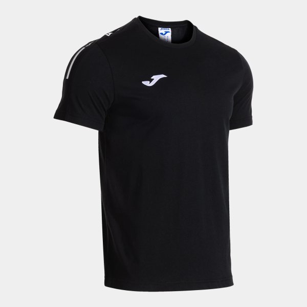 Pánské tričko JOMA OLIMPIADA SHORT SLEEVE T-SHIRT BLACK - foto 0