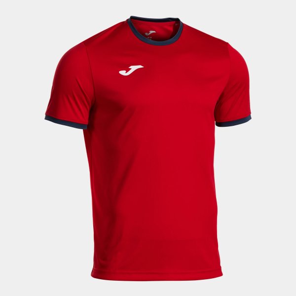 Pánské tričko JOMA COMBI PREMIUM SHORT SLEEVE T-SHIRT RED NAVY BLUE - foto 0