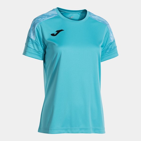 Dámské tričko JOMA CHAMPIONSHIP VIII SHORT SLEEVE T-SHIRT FLUOR TURQUOISE - foto 0